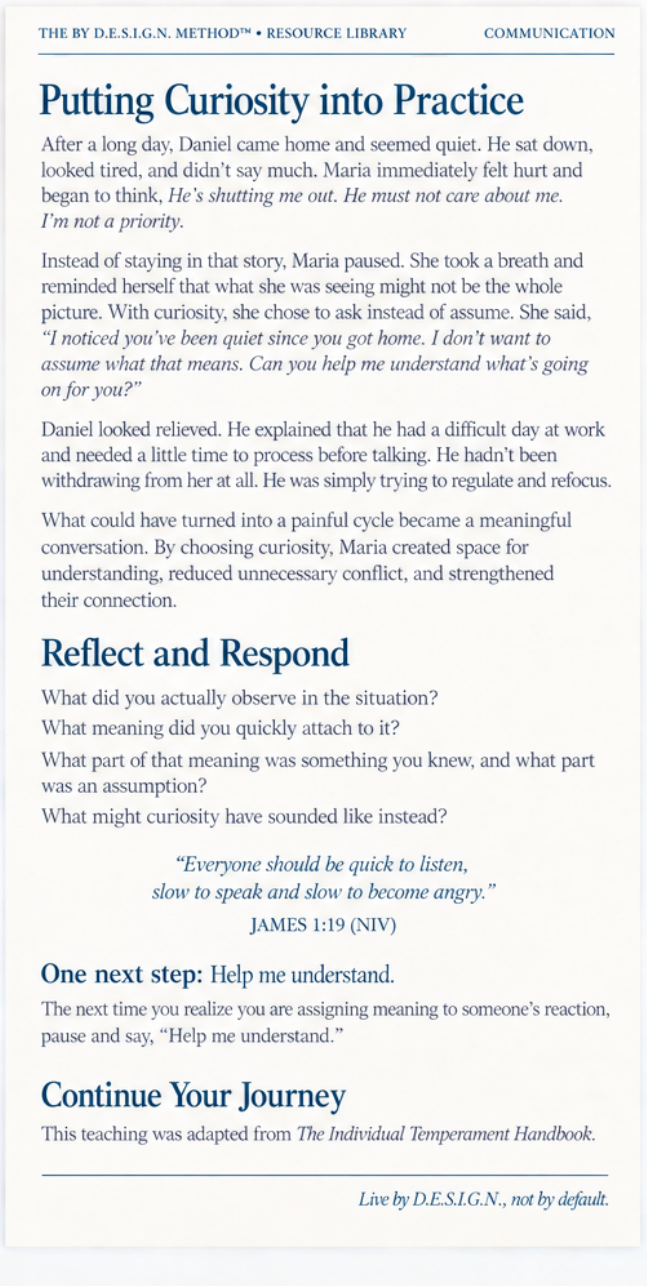 Before You Decide What Their Reaction Means teaching, page 3