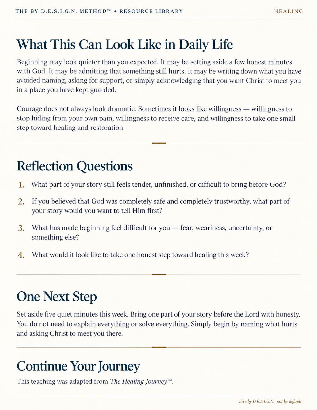 The Courage to Begin teaching, page 3