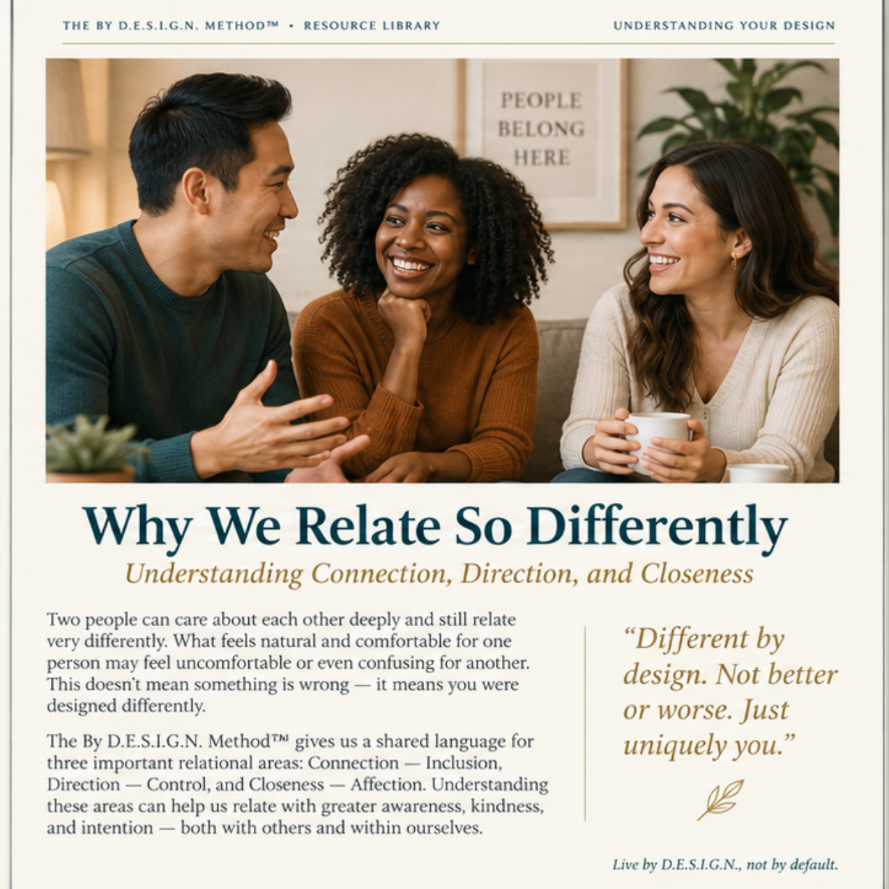 Why We Relate So Differently teaching preview