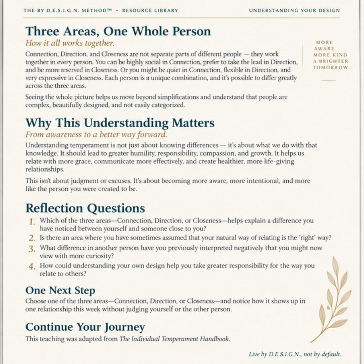 Why We Relate So Differently teaching, page 3